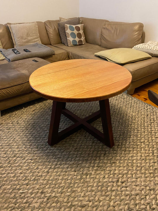 Round Tasmanian Ash & Jarrah Coffee Table