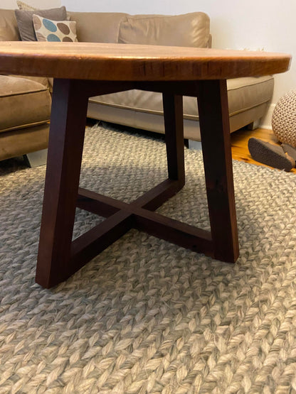 Round Tasmanian Ash & Jarrah Coffee Table