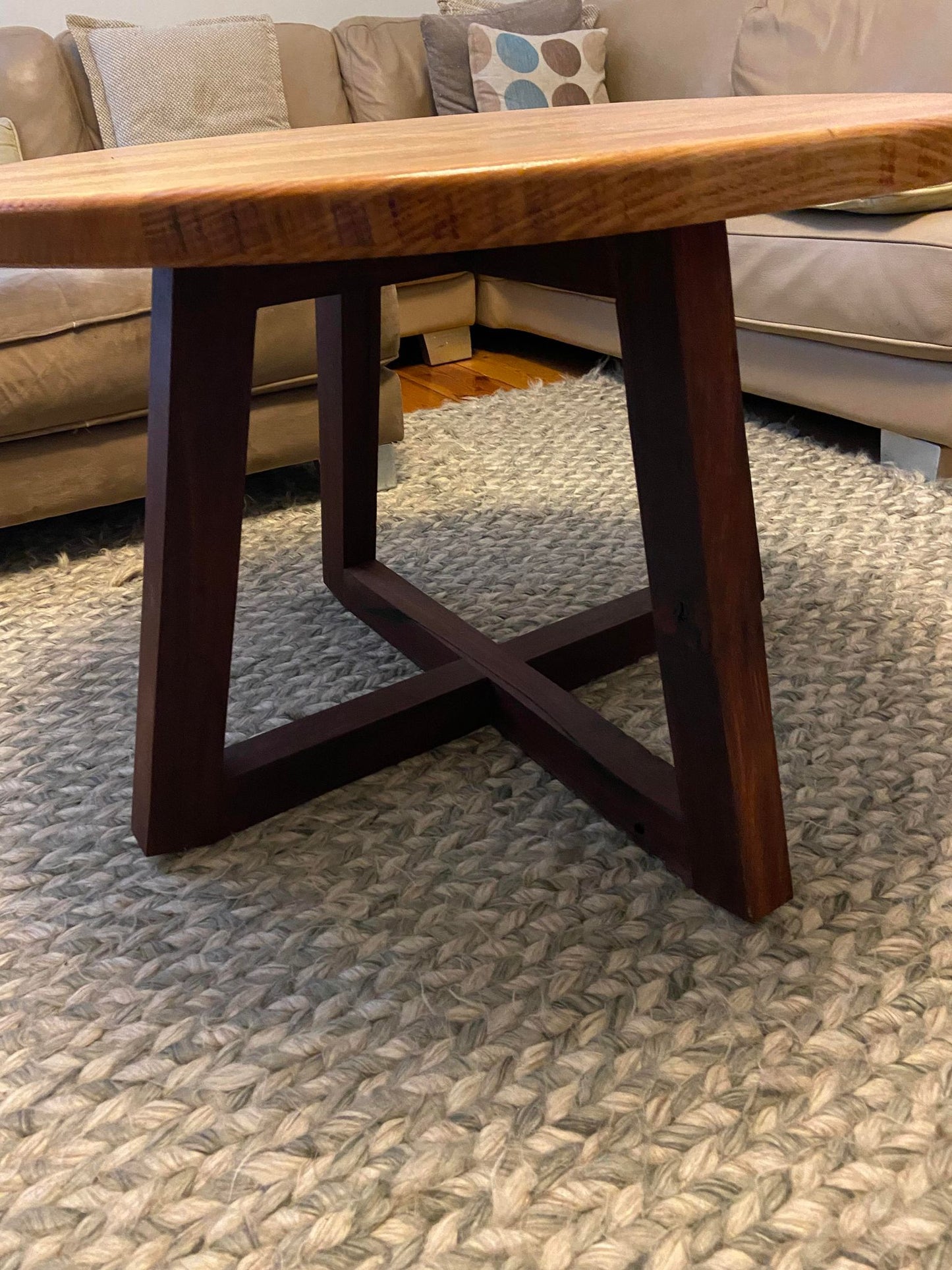 Round Tasmanian Ash & Jarrah Coffee Table