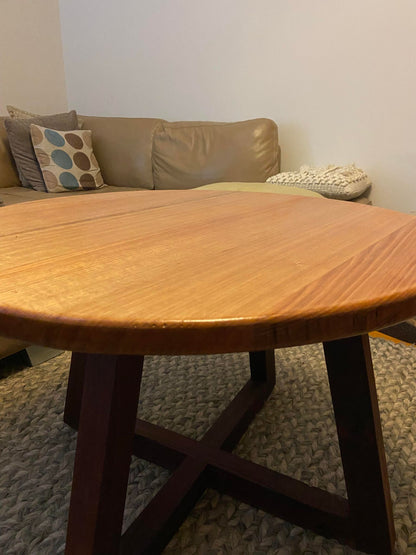 Round Tasmanian Ash & Jarrah Coffee Table