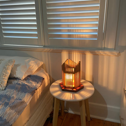 Sloped Hexagon Bedside Lamp